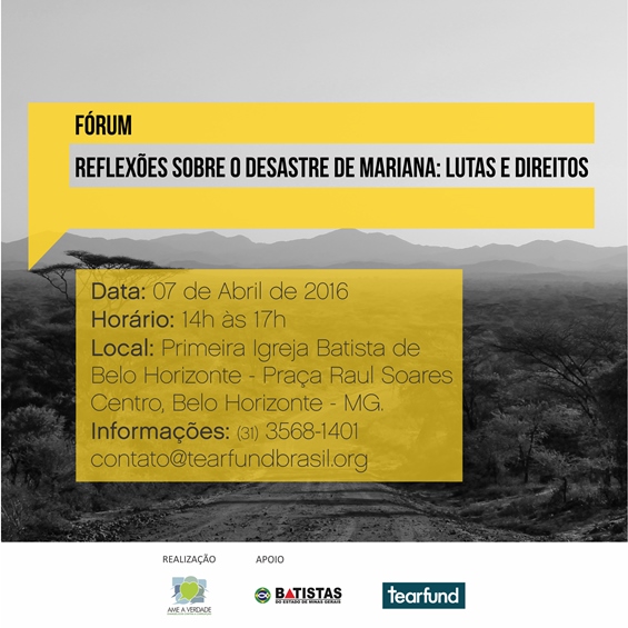 Fórum “Reflexões sobre o desastre de Mariana: lutas e direitos”